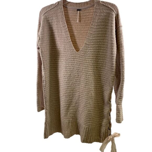 Free People Sweaters - Free People Blush Side Tie Sweater Size XS